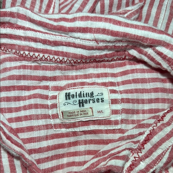 Holding Horses Striped Oversized Shirt - Picture 6 of 7